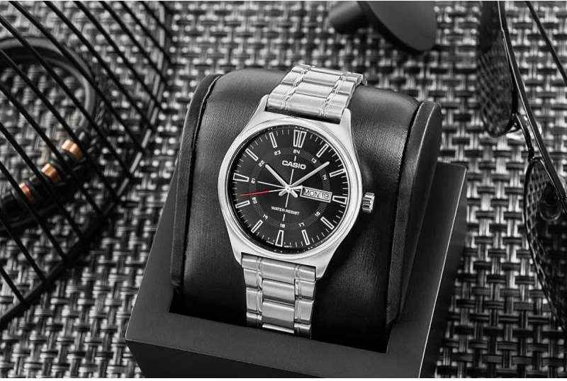 Orë dore për meshkuj Casio, argjend