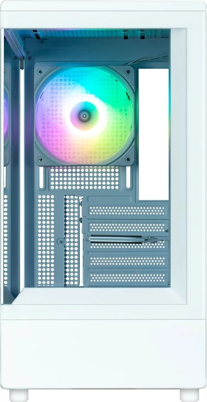 Kasë Zalman P10 White, Mini Tower, Micro ATX, ARGB, Xham i temperuar, Bardhë