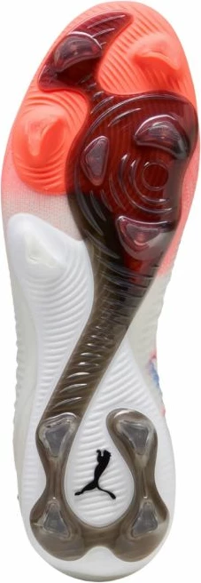 Atlete futbolli Puma për meshkuj, të bardha-portokalli