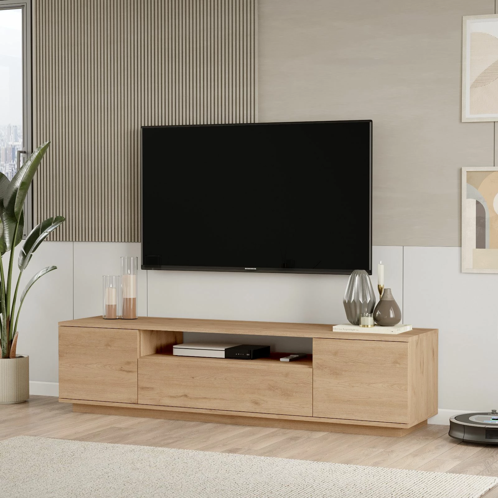Komodë për TV, ngjyrë arre, Skye Decor, Fr7-S
