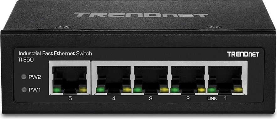 Switch industrial TRENDnet TI-E50, 5 porta Fast Ethernet 10/100, DIN-rail, i zi