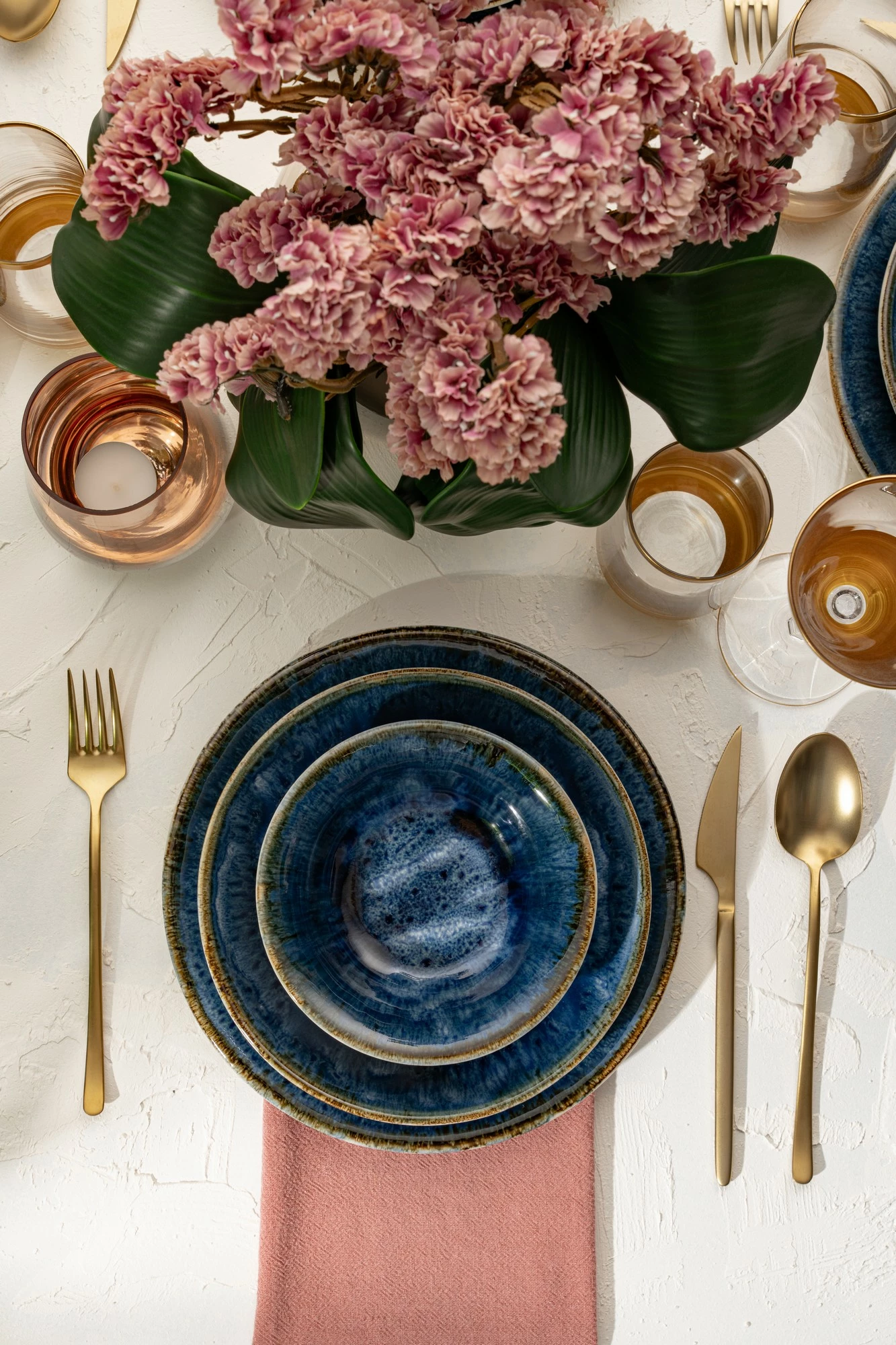 Set dark blue për drekë (18 copë), Hermia Concept, TS18Y4850A02