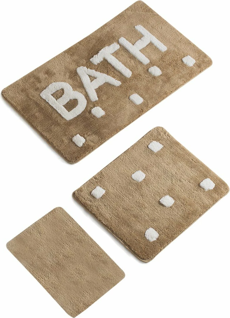 Set tapetash akrilike për banjo, 3 copë, Mijölnir, shumëngjyrësh