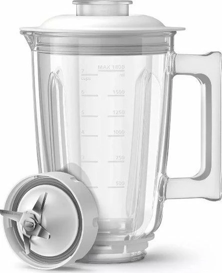 Blender Philips HR3760/01, 1500W, 2L gotë qelqi, 12 shpejtësi, ProBlend Ultra, bardhë