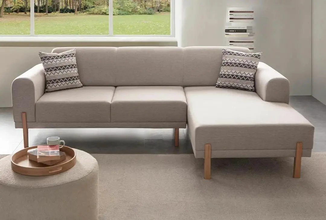 Kënd divan-krevat, ngjyrë krem, Atelier del Sofa, Relax Djathtas