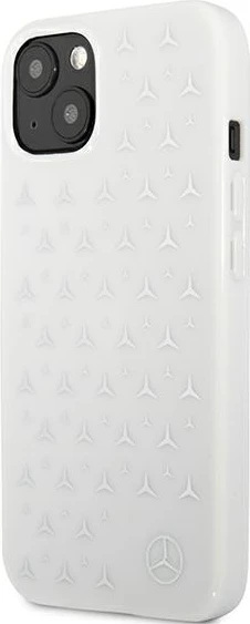 Mbështjellës Mercedes MEHCP13SESPWH për iPhone 13 mini 5.4", Stars Pattern, Bardhë