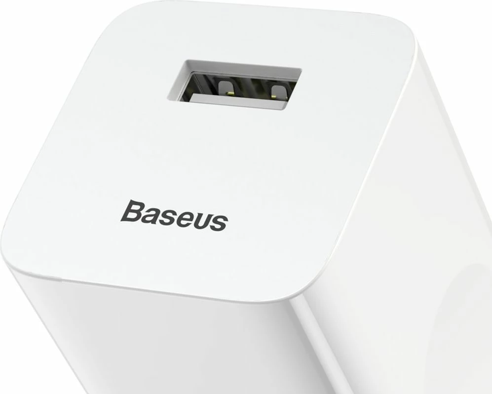 Karikues i shpejtë Baseus CCALL-BX02 24W 1x USB-A QC 3.0 3A, i bardhë