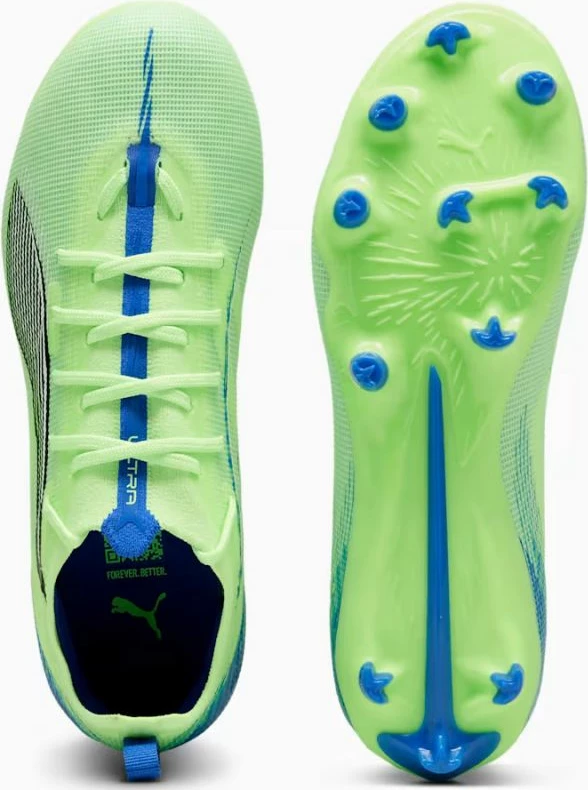 Atlete futbolli për fëmijë Puma, të gjelbra