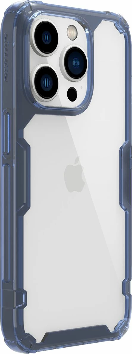 Mbështjellës Nillkin Nature Pro për iPhone 14 Pro Max, i blinduar, Blu/Transparent