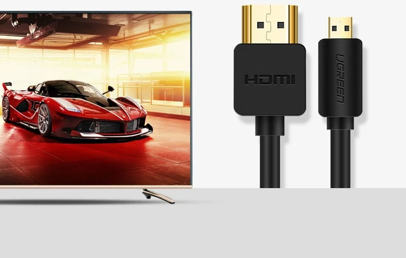 Kabllo HDMI në micro HDMI Ugreen 30102, 1.5m, 4K 60Hz, e zezë