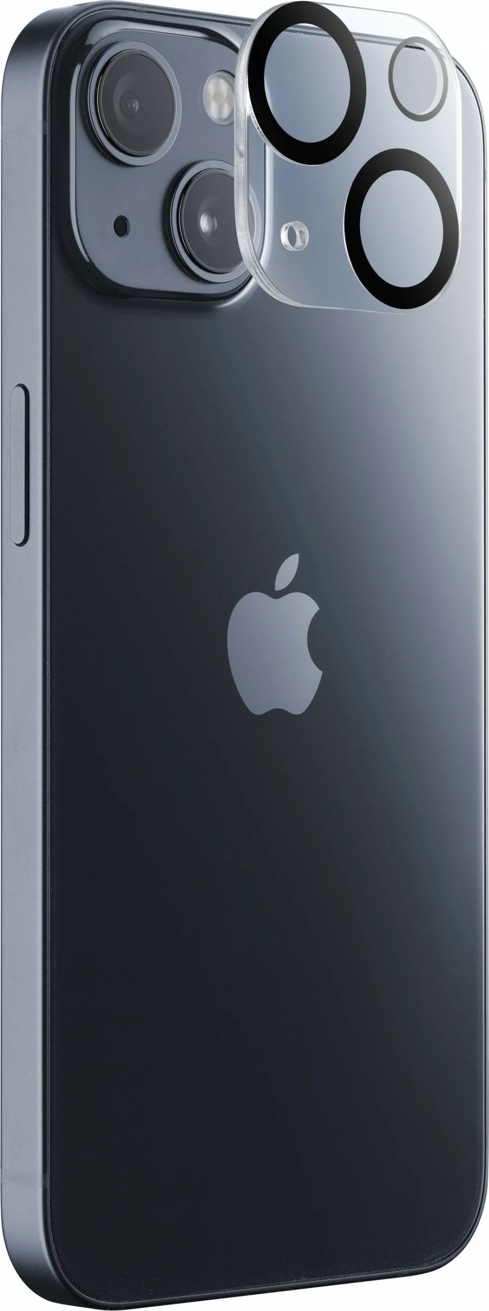 Mbrojtës kamerë Cellular Line për iPhone 15 / 15 Plus, xham i temperuar, transparent