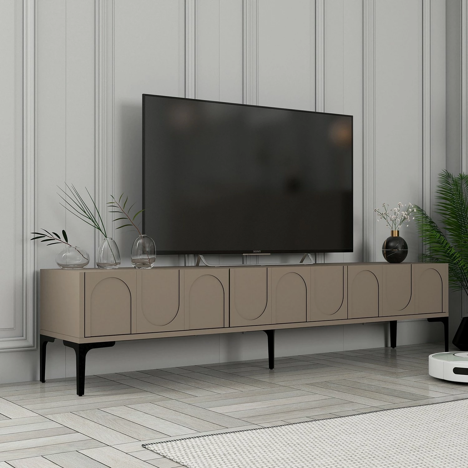 Komodë TV Hanah Home, Lyon 42 - Atlas, e zezë