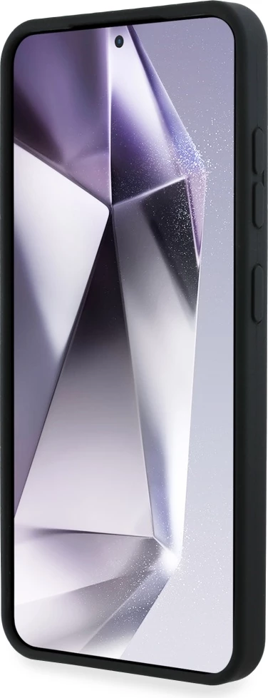 Mbështjellës Karl Lagerfeld Silicone Double Heads And Circle MagSafe për Samsung Galaxy S25, i zi