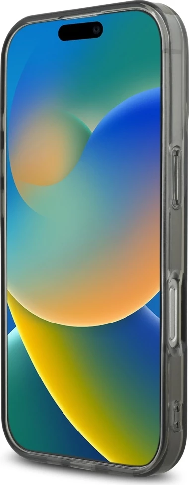 Mbështjellës Karl Lagerfeld IML Rhinestones Karl Head për iPhone 16 Pro, i zi