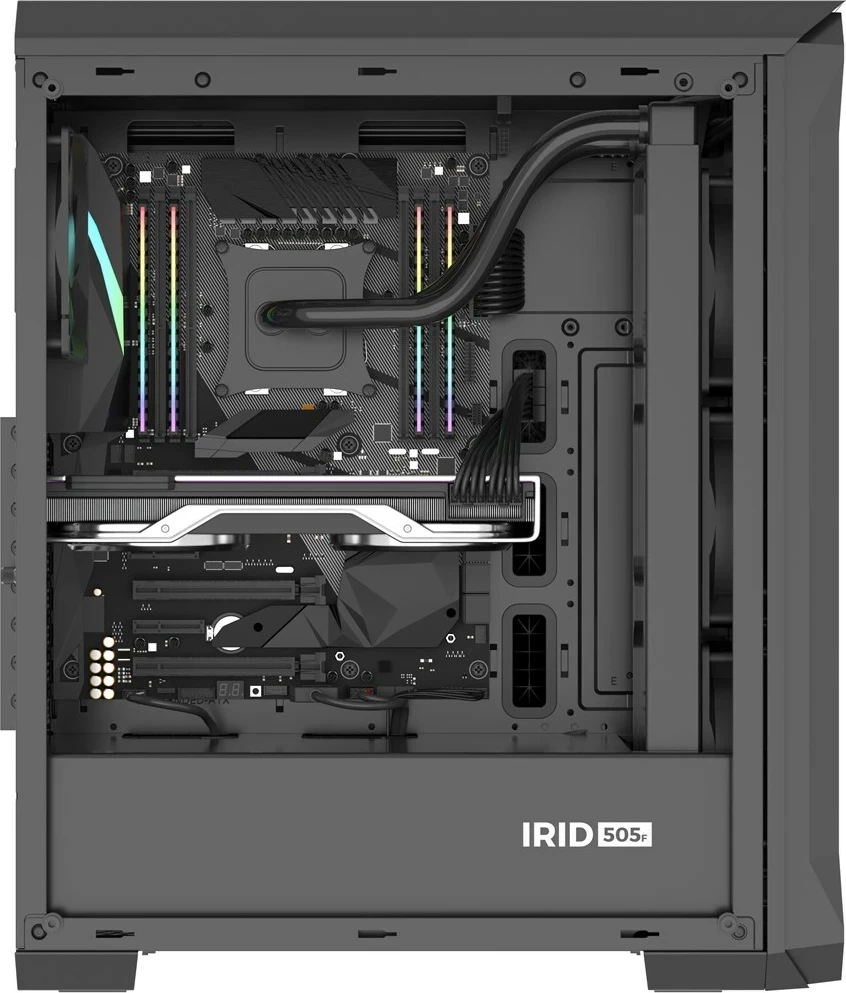 Kasë GENESIS Irid 505F Midi Tower, e zezë