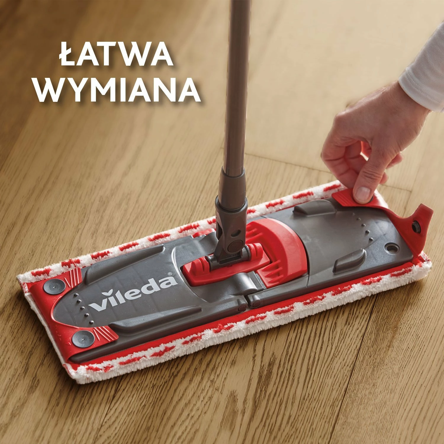 Insert për mop Vileda Ultramax 167720, mikrofi bër 2n1, 35 x 14 cm, e bardhë, 2 copë