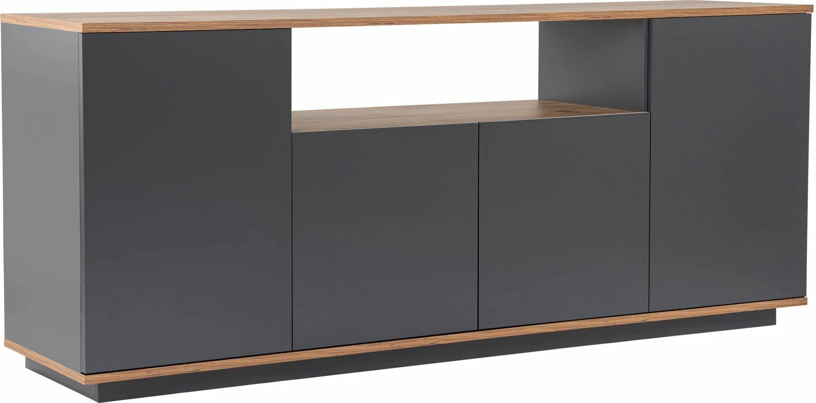 Konsol Skye Decor, ngjyrë antracit dhe Atlantic Pine