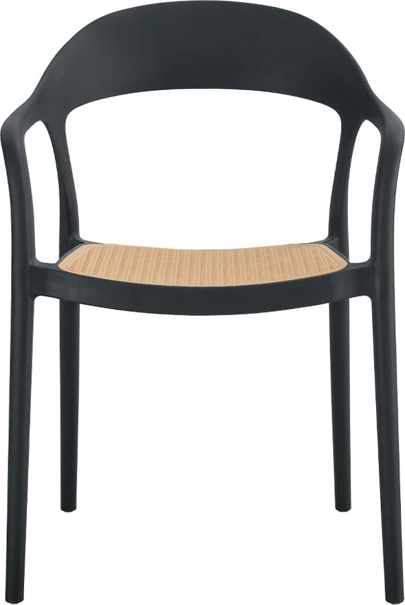 Karrige bistrot, e zezë-natyrale, 57x53x81.5