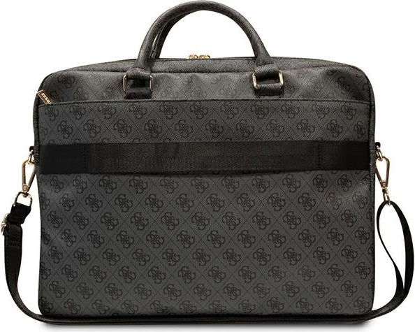 Çantë laptopi Guess 4G Printed Stripes, 16 inç, e zezë