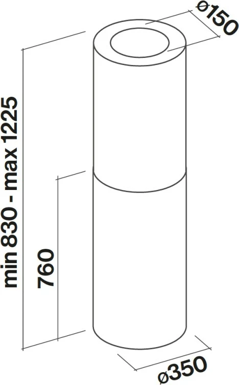 Aspirator FALMEC Polar X, 35 cm, inox
