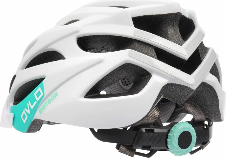 Helmetë biçiklete Meteor Ovlo L, e bardhë/mint