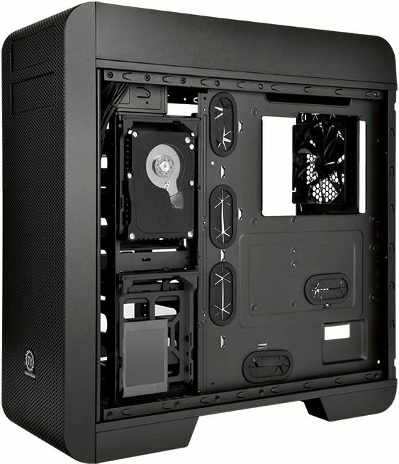 Kasë Thermaltake Core V71 TG Edition CA-1B6-00F1WN-04 Full Tower, Tempered Glass, E-ATX/ATX, e zezë