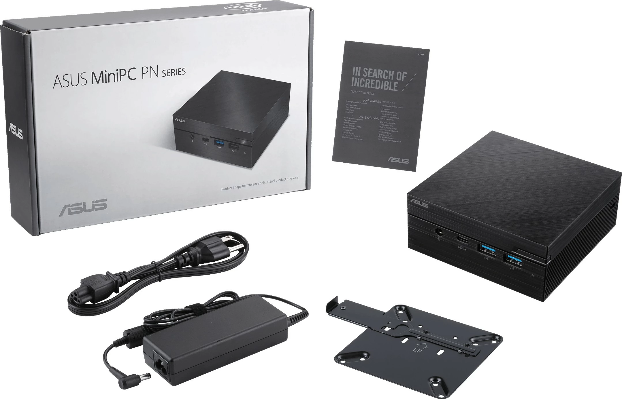 Kompjuter mini ASUS PN53-S7027MDS1, AMD Ryzen 7 7730U, 16GB RAM, 512GB SSD, e zezë