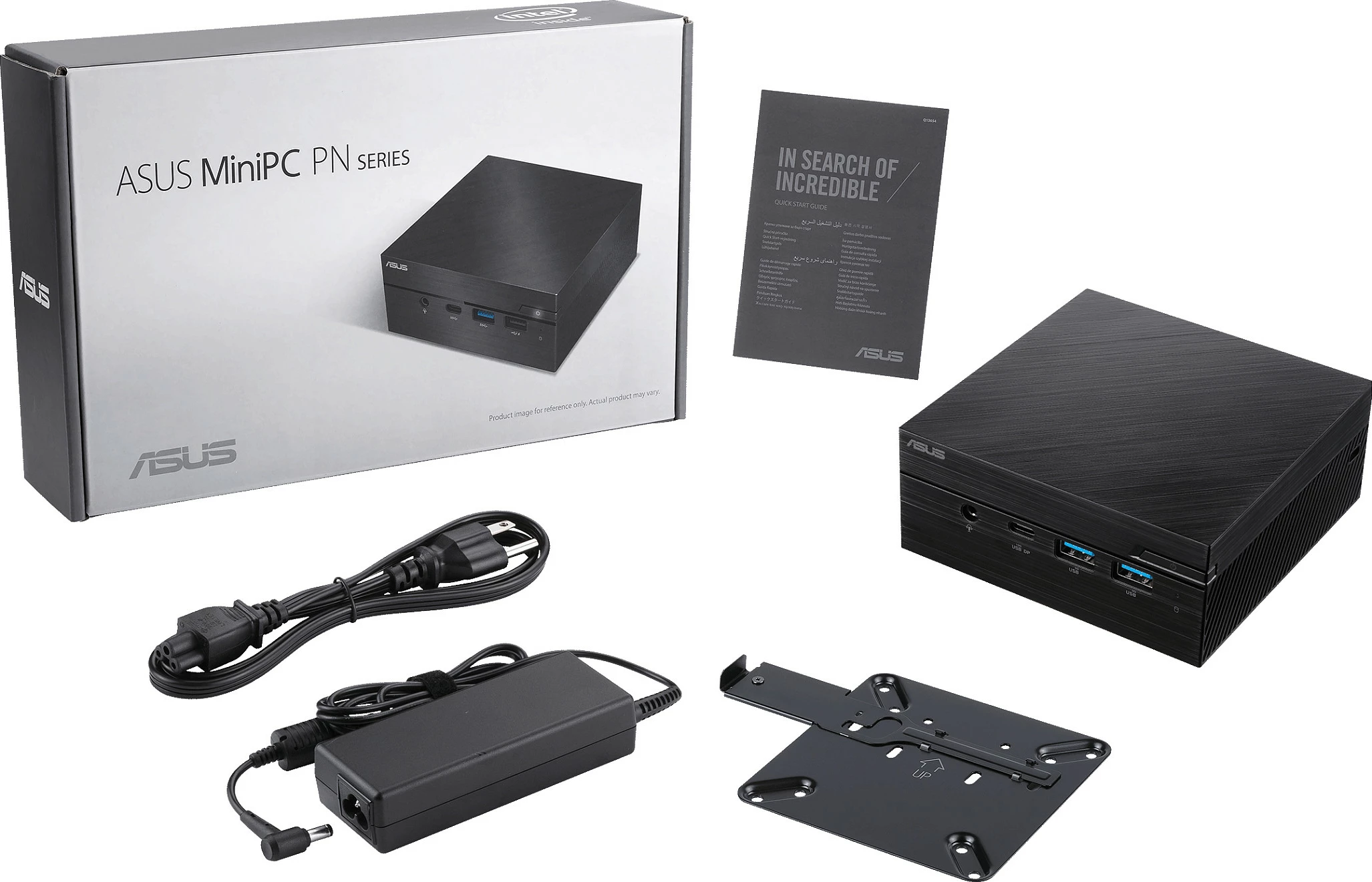 Kompjuter mini ASUS PN53-S7027MDS1, AMD Ryzen 7 7730U, 16GB RAM, 512GB SSD, e zezë