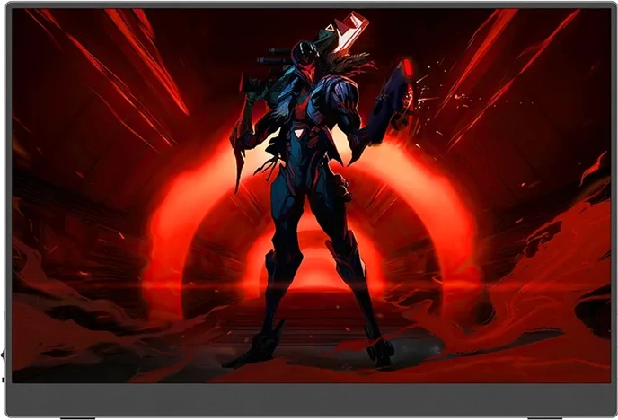 Monitor portativ, Uperfect, UGame C2 M160U04, 16" 2560×1600 120Hz IPS, 2× USB‑C + mini HDMI, altoparlantë të integruar, VESA 75×75, me këllëf