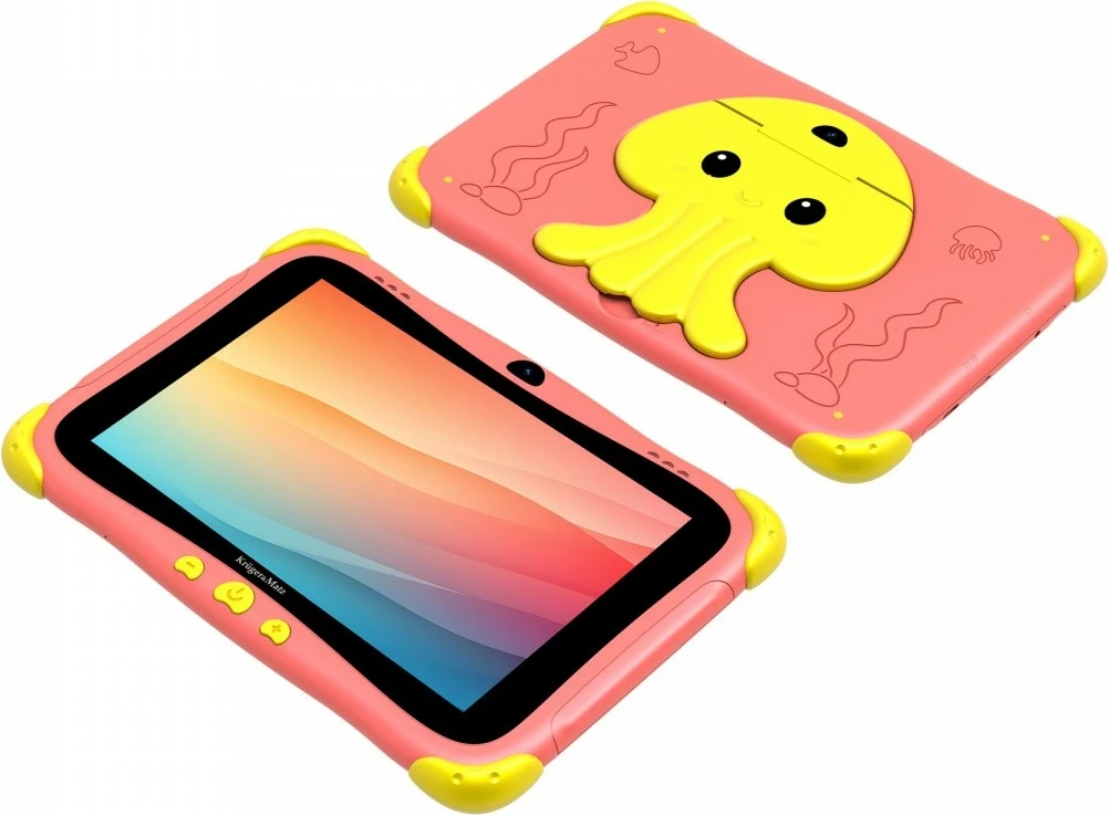 Tablet për fëmijë Kruger & Matz FUN 808 KM0808-R, 8", 32 GB, 3 GB RAM, Android 13, Kuq/Verdhë