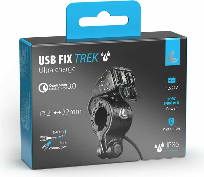 Karikues Usb I Dyfishte Rain Proof 5400ma 12/24v