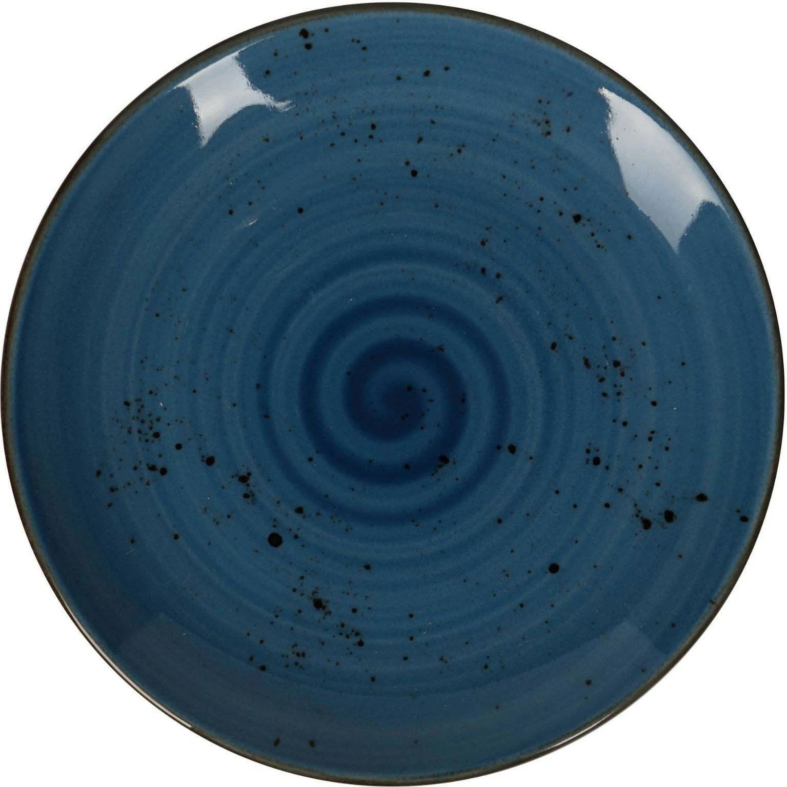 Pjatë e sheshtë Fine Dine Iris Ø190 mm, porcelan, blu, set 6 copë