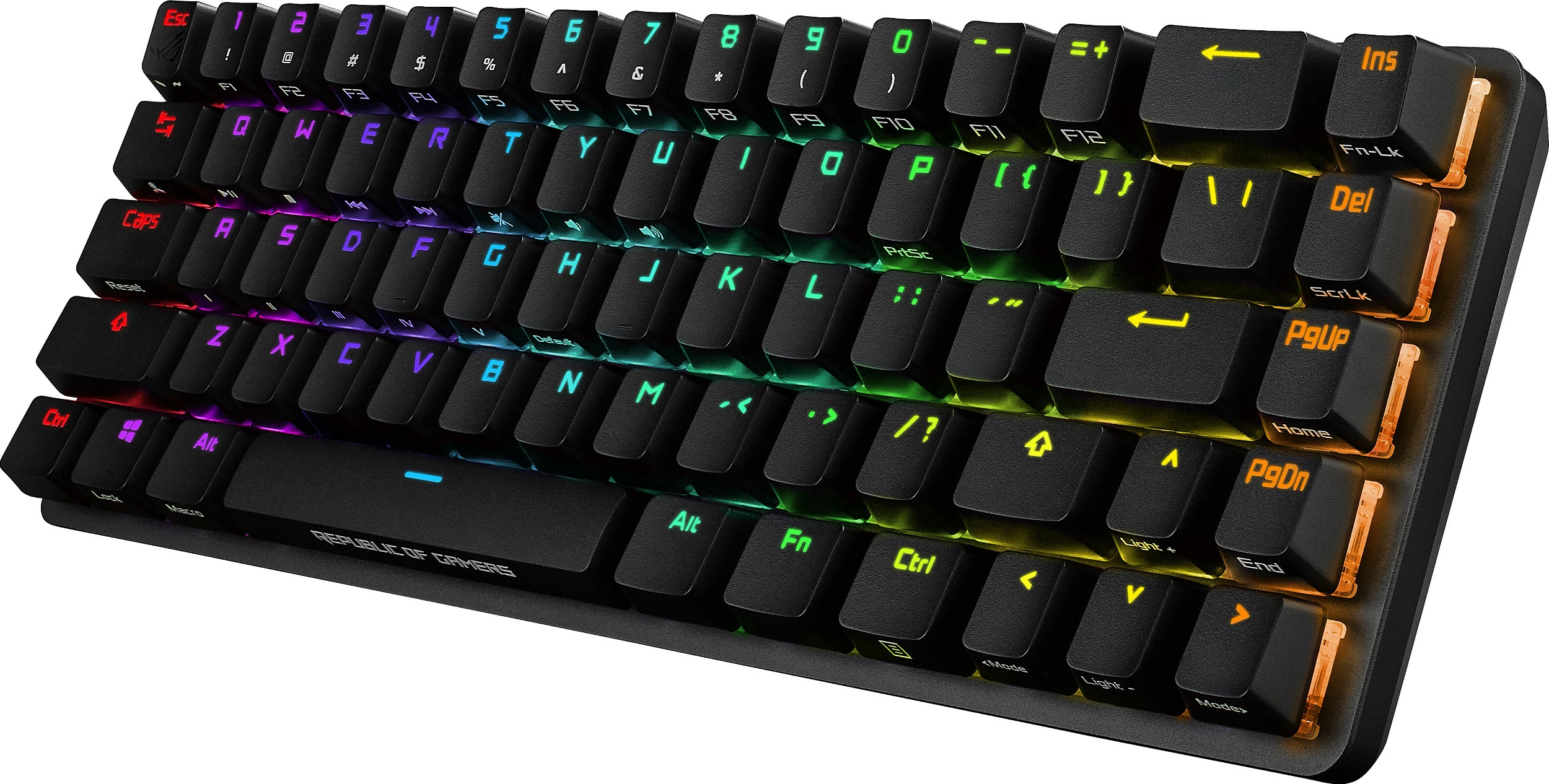 Tastierë gaming ASUS ROG Falchion NX, mekanike 65%, AZERTY FR, RGB, wireless/USB-C, e zezë