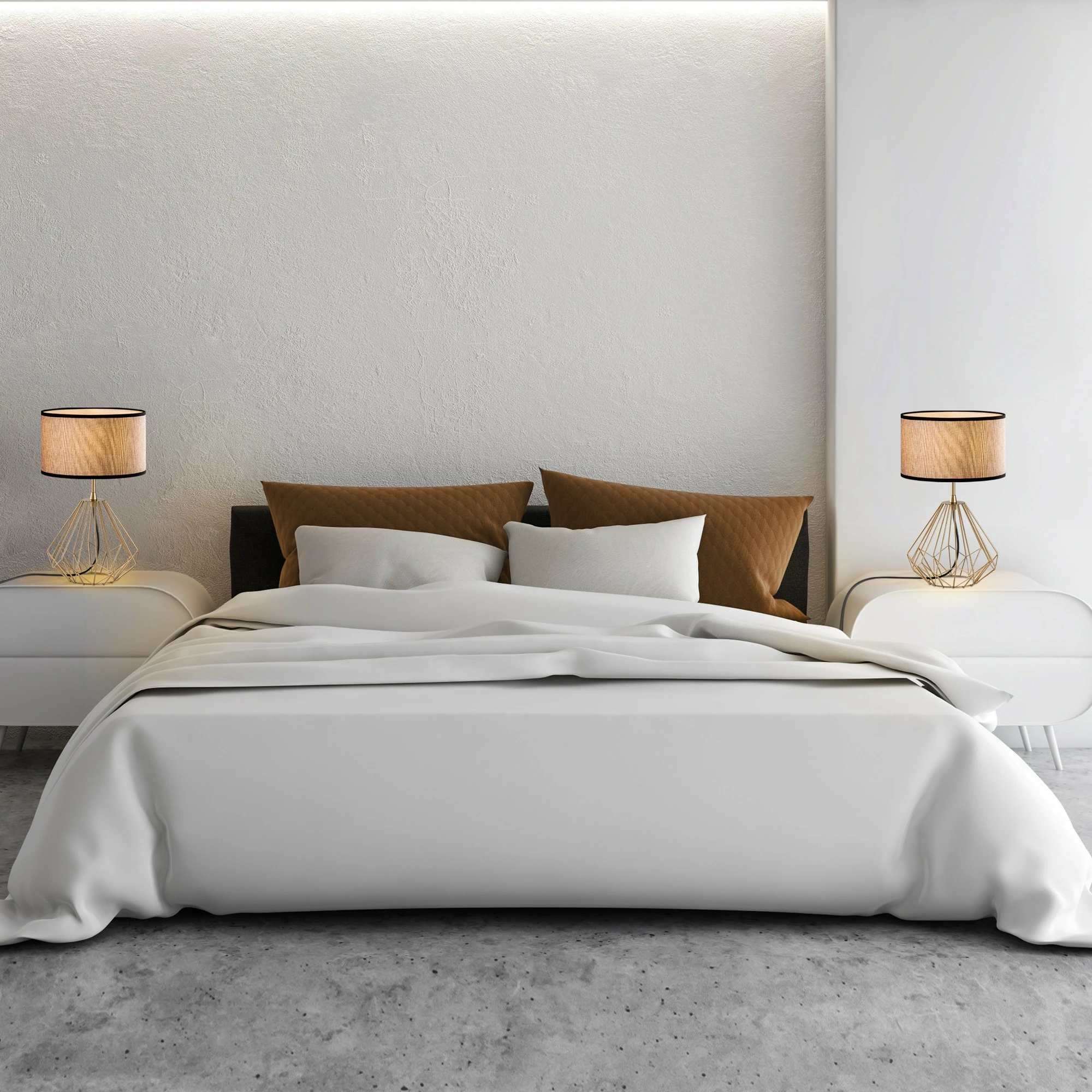 Set llamba tavoline Opviq, model Diamond, ngjyrë ari, S-712, 2 copë