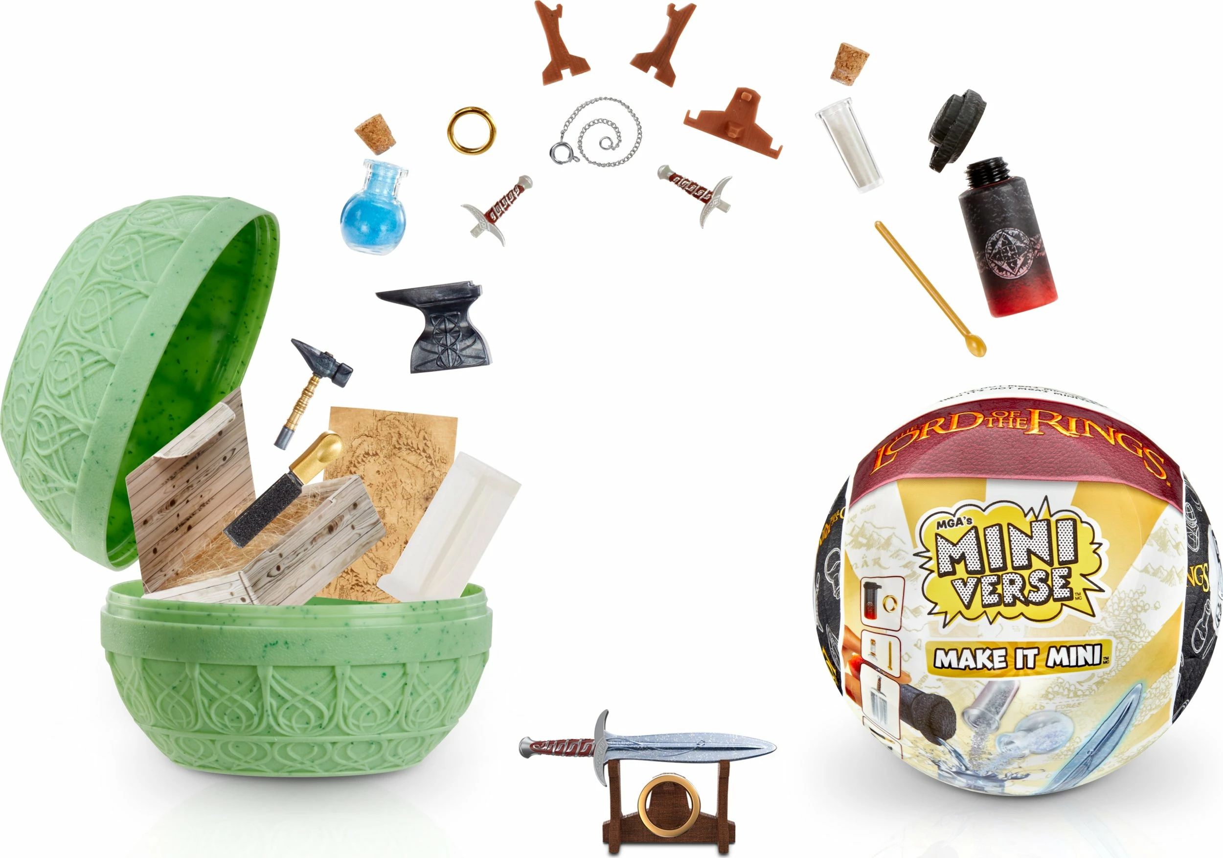 Set miniaturash kreative DIY MGA Miniverse Mini Lord of the Rings, surprizë ball