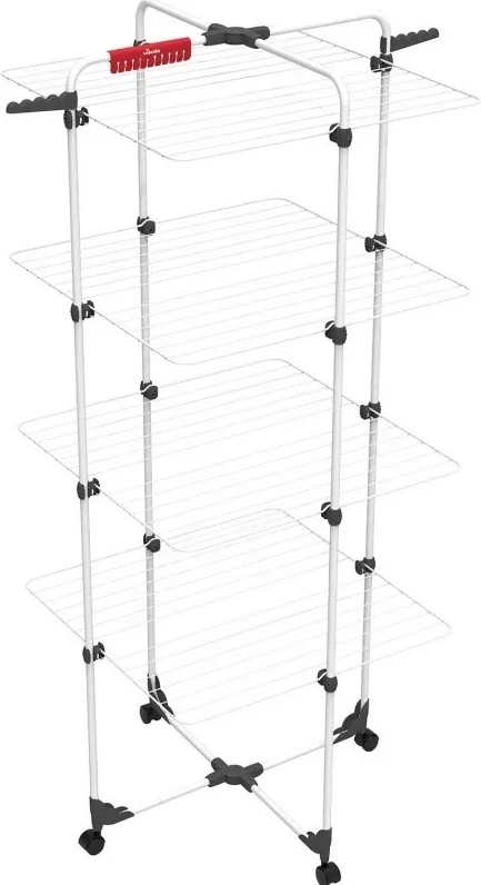 Tharëse për rroba Vileda Mixer 4, 71 × 71 × 169 cm, e bardhë