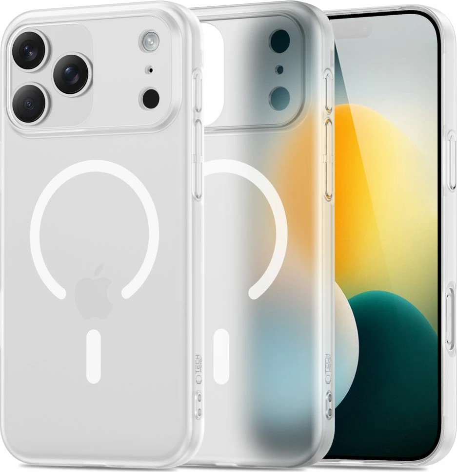 Mbështjellës Tech-Protect MagSlim MagSafe për iPhone 17 Pro, i bardhë mat, 1 copë
