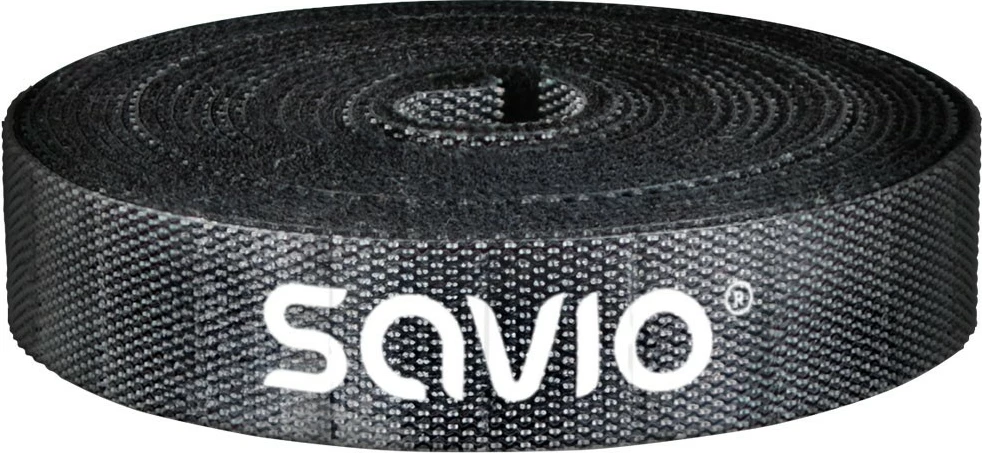 Organizues kabllosh Savio OC-07, shirit Velcro 10m, i zi