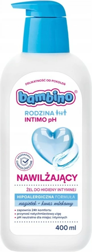 Xhel për higjienë intime unisex Bambino Family pH Moisturizing 400ml