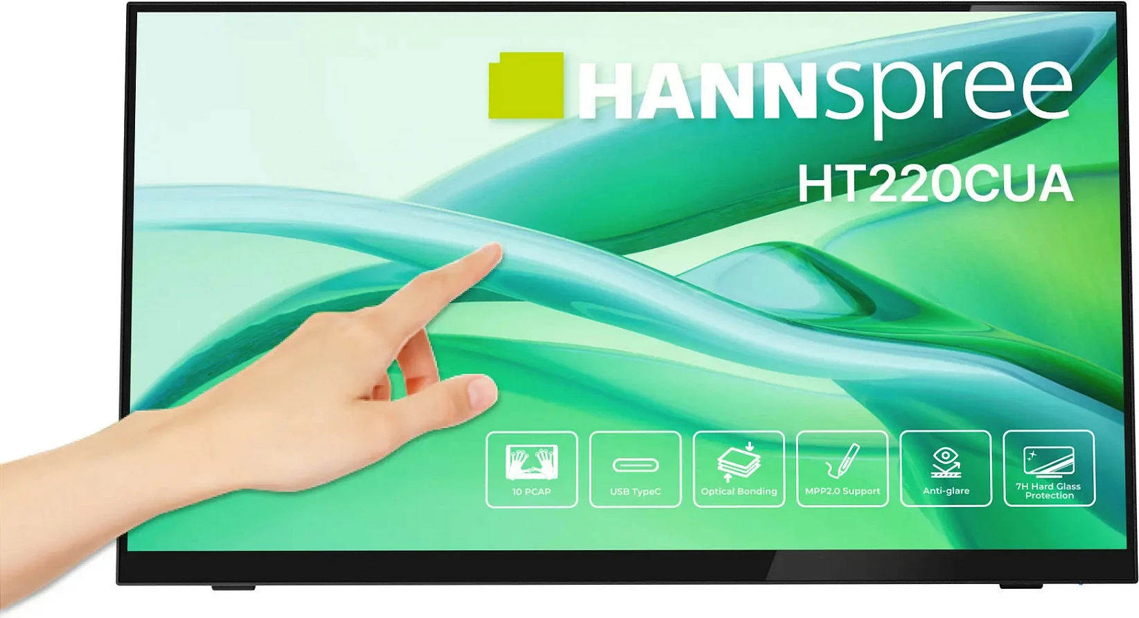 Monitor Hannspree HT220CUA 21.5 inç, Touchscreen, HDMI+DP, i zi