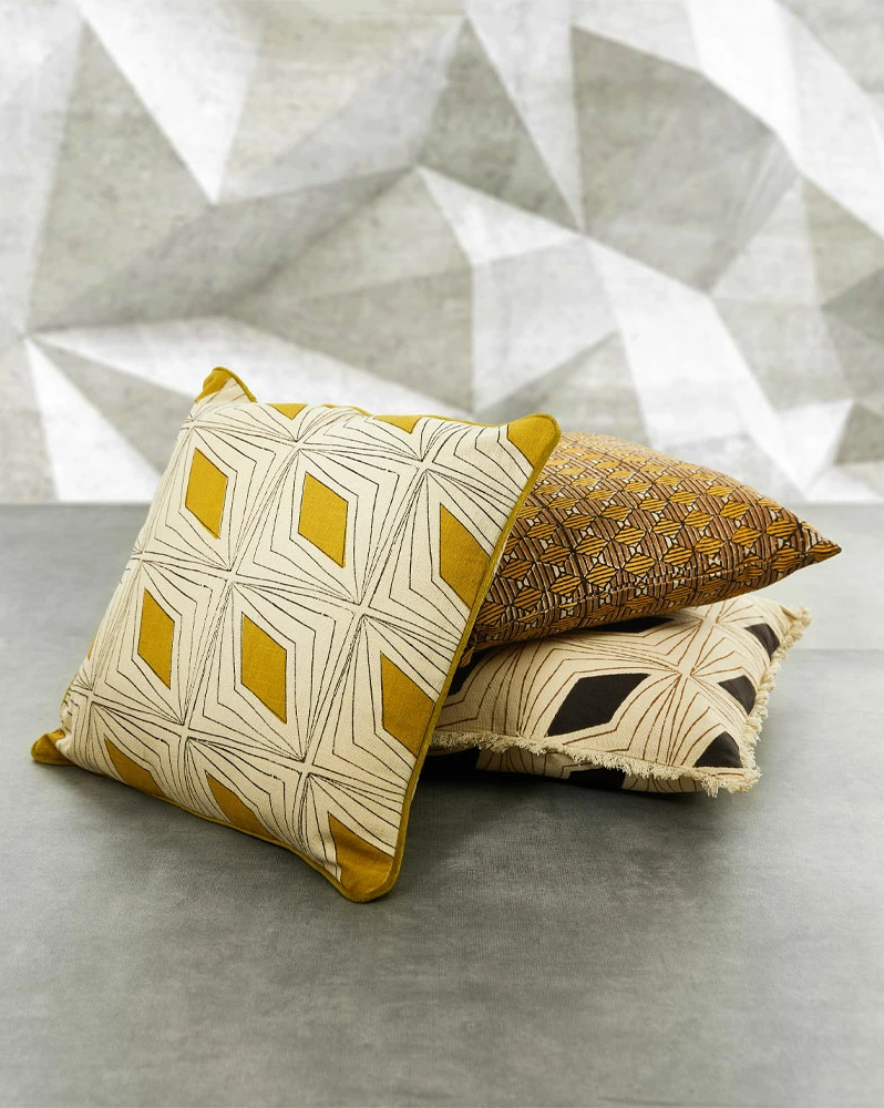 Jastëk dekorativ Samoan C, pambuk, karamel-dijon, 50x50cm