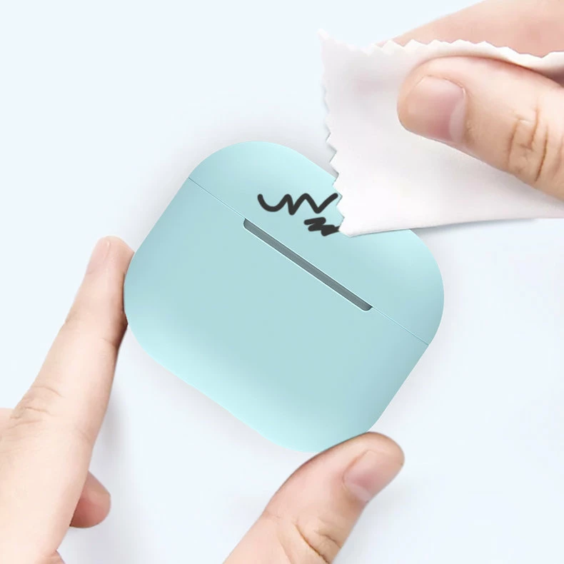Mbështjellës për kufje Hurtel AirPod 3 Case C, silikon, i zi