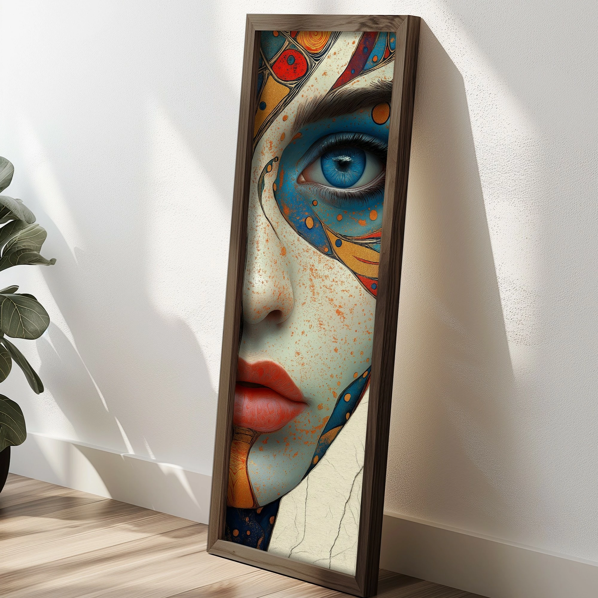 Pikturë dekorative me kornizë, MDF, shumëngjyrëshe, Wallity, EMR089, 40x120x3.5cm