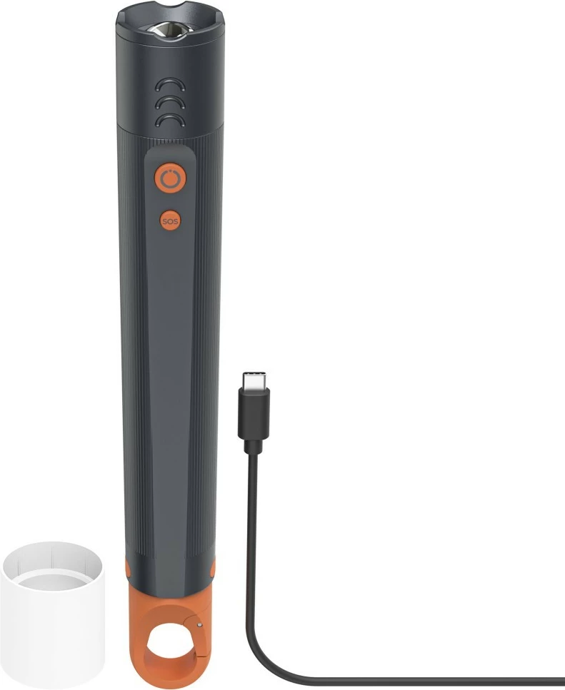 Elektrik dore Hama 228607 1200 lm 300 m zoom i rikarikueshëm IP44 USB-C, e zezë