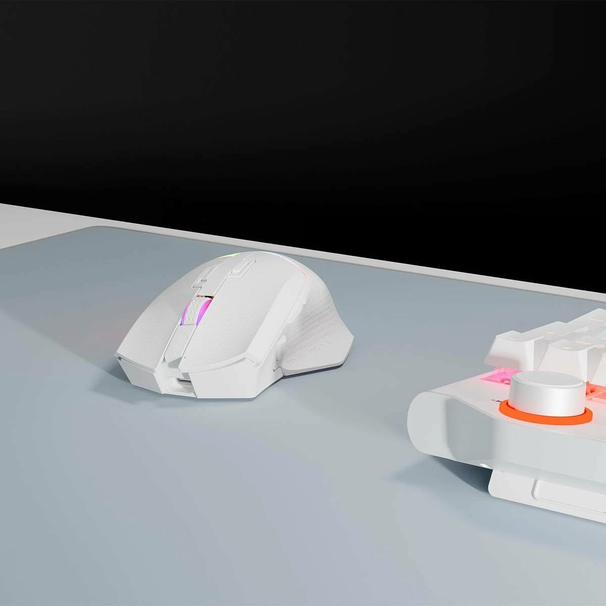 Maus pa kabllo Rampage Drop M3 V2 24000 DPI, Bluetooth/2.4 GHz, i bardhë