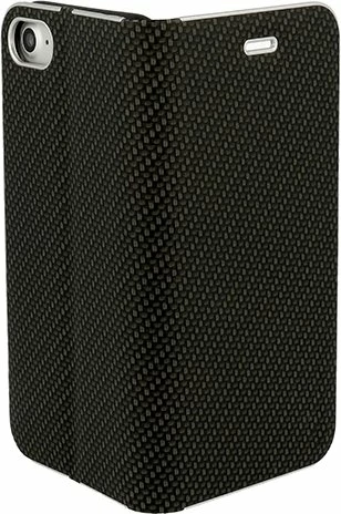 Mbështjellës flip HAVANA Premium 10443 për Xiaomi Redmi 7A, xhep për kartelë, mbyllje magnetike, e zezë karbon