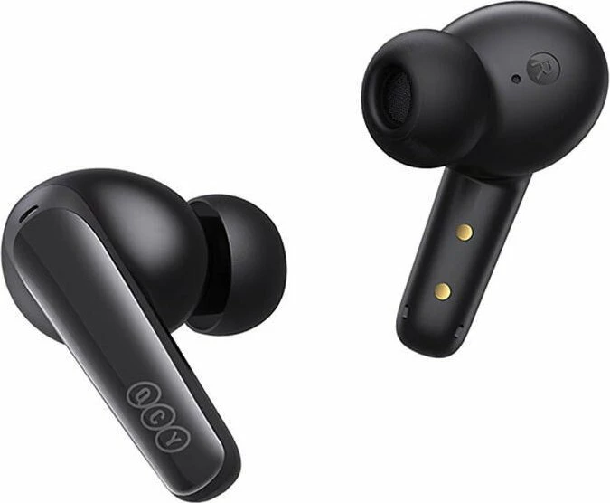 Kufje TWS QCY T13x Bluetooth 5.3, 30 orë me kuti karikimi, me mikrofon, të zeza 2