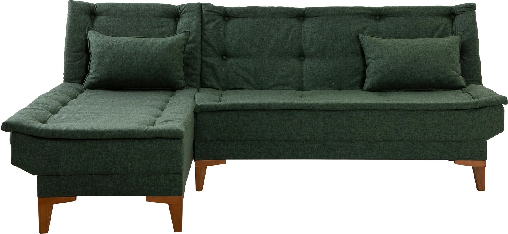 Kënd-sofë krevati Atelier del Sofa, Santo majtas, ngjyrë e gjelbër