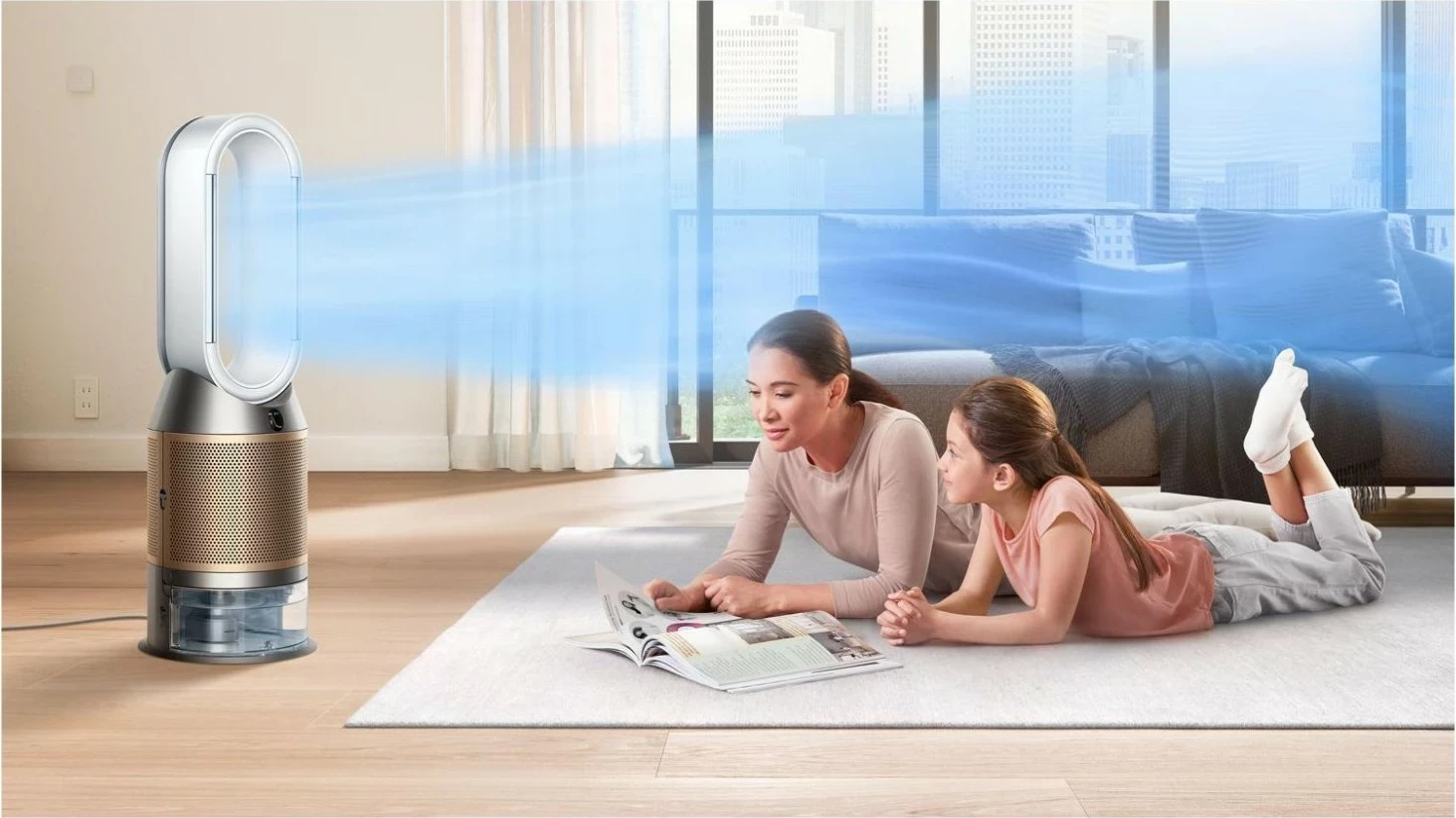 Pastrues ajri Dyson Purifier Humidify+Cool PH2, LCD, 5000ml, i artë