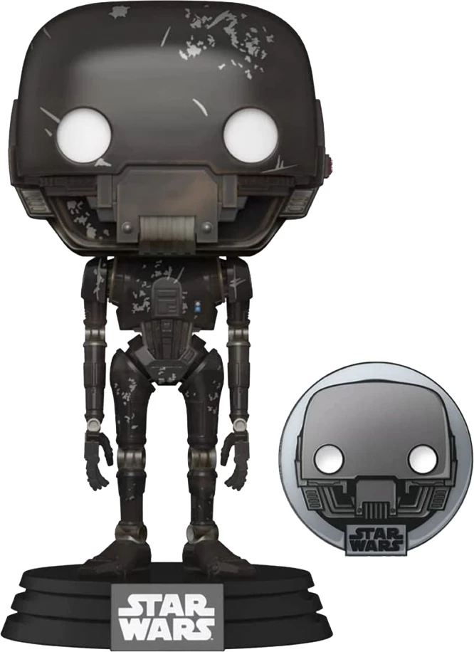 Figurinë koleksionuese Funko Pop Star Wars Across the Galaxy K-2SO me pin